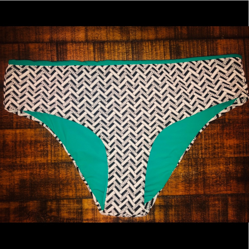 Lisa Curran Lattice Bikini Swim Bottom Size XL